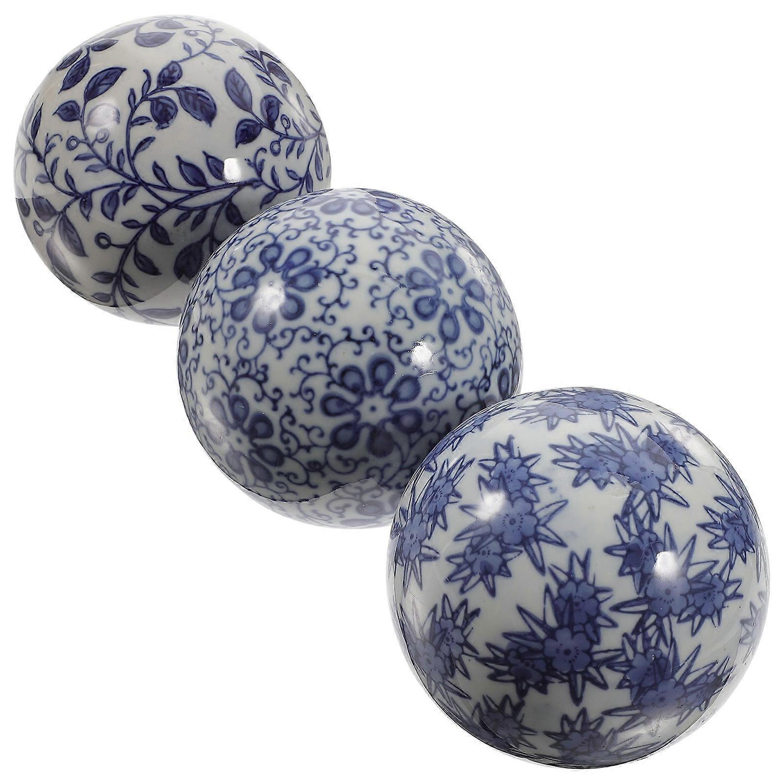 3pcs Delicate Floating Ceramic Balls Ceramic Floating Balls Water Pool Balls