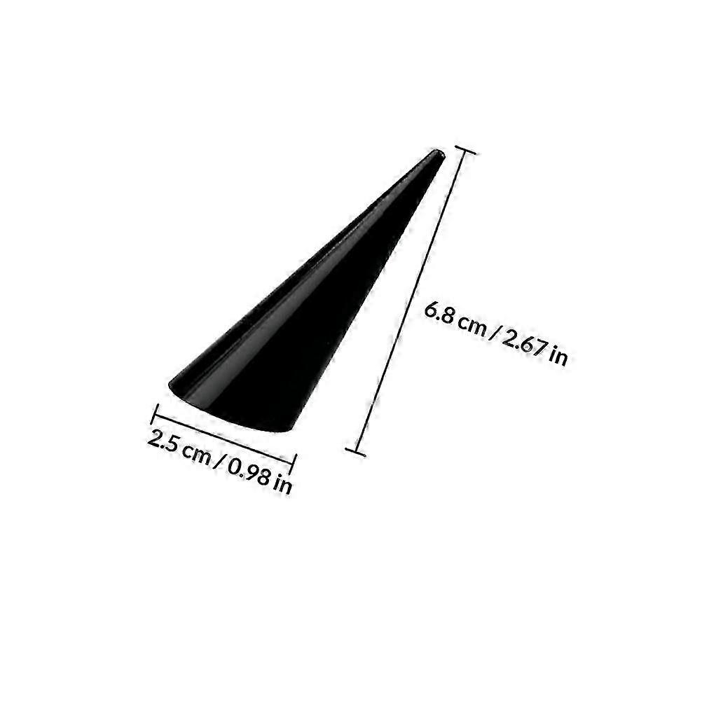 6pcs Finger Ring Display Racks Cone Shape Ring Holders Chic Ring Stands (Assorted Color)