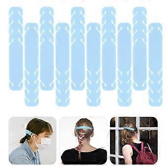 10PCS Máscara Ganchos Máscara Extensão Fivela Antiderrapante Cordas Máscara Fivela Suspensa Máscaras Eco-friendly Ganchos Máscara Prática Acessórios para Uso de Máscara (Light Blu