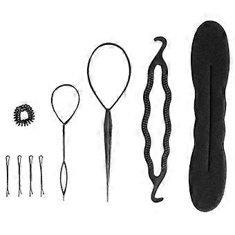 Pinces à chignon pour femmes, accessoires de coiffure à faire soi-même (9 pièces)-cr