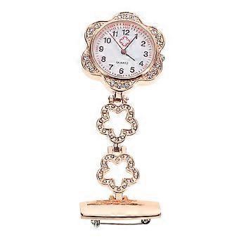 Zinc Alloy Nurse Fob Watch Star Crystal Design for Nurse Lapel Brooch