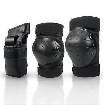 6-Piece Kids Adult Skateboarding Roller Skating Protective Gear Set Knee Elbow Wrist Guards Inline Skates Scooters