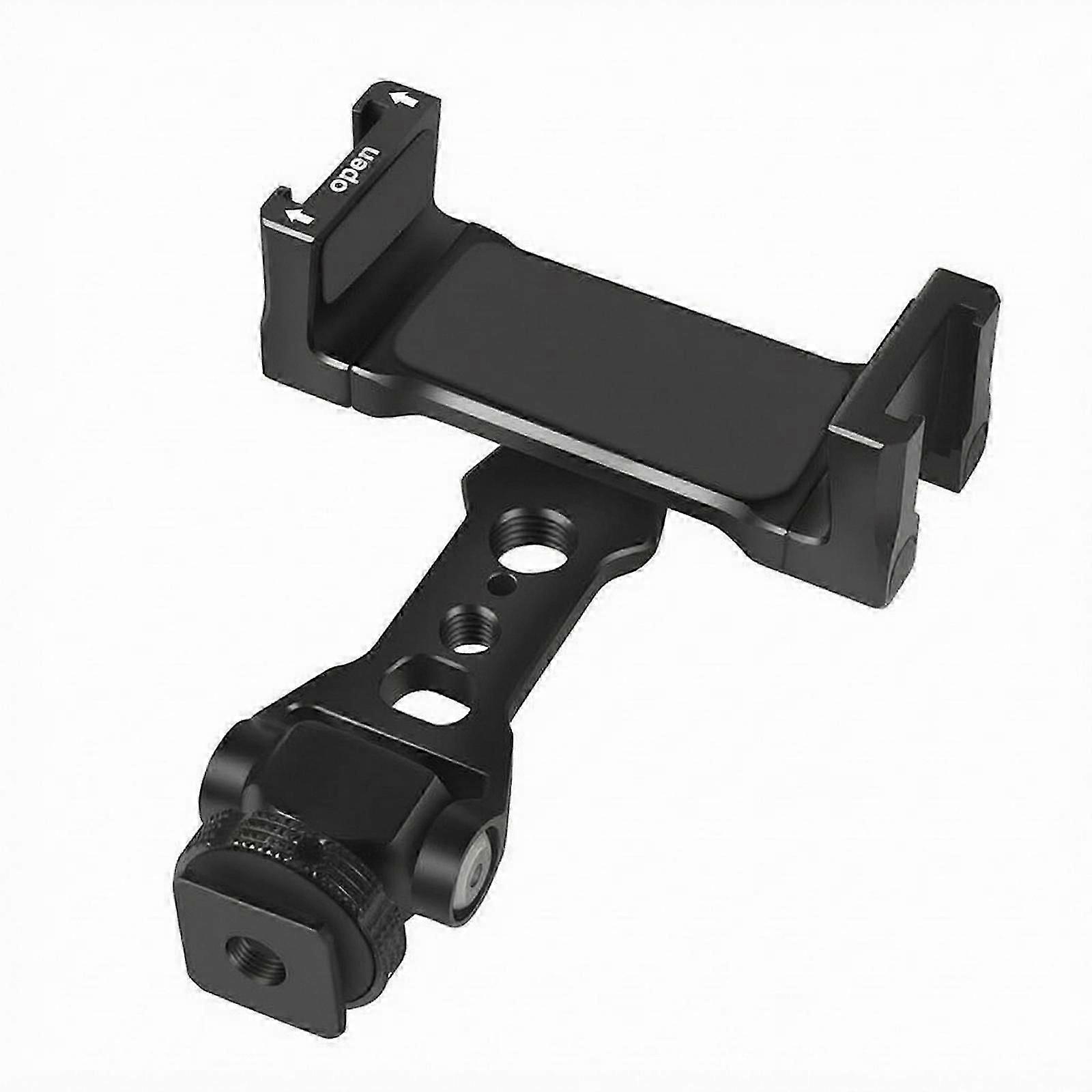 Smartphone Clamp Mount Threaded Base Adjustable Phone Clamp Rubber Padded Live