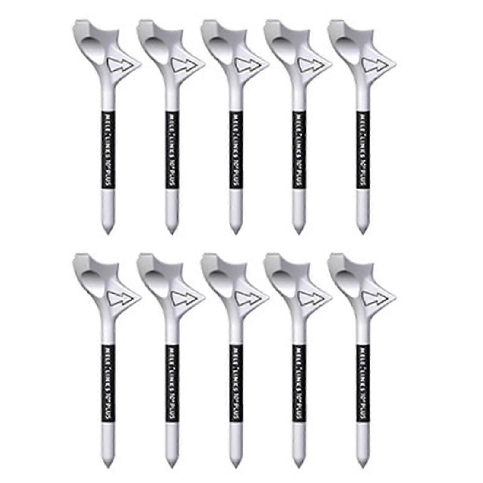 10pcs Golf Tees Wear Resistant Portable Oblique Insertion Decrease Friction Professional Increase Distance Compact 10 Degrees Golf Ball Tees Golf Acce