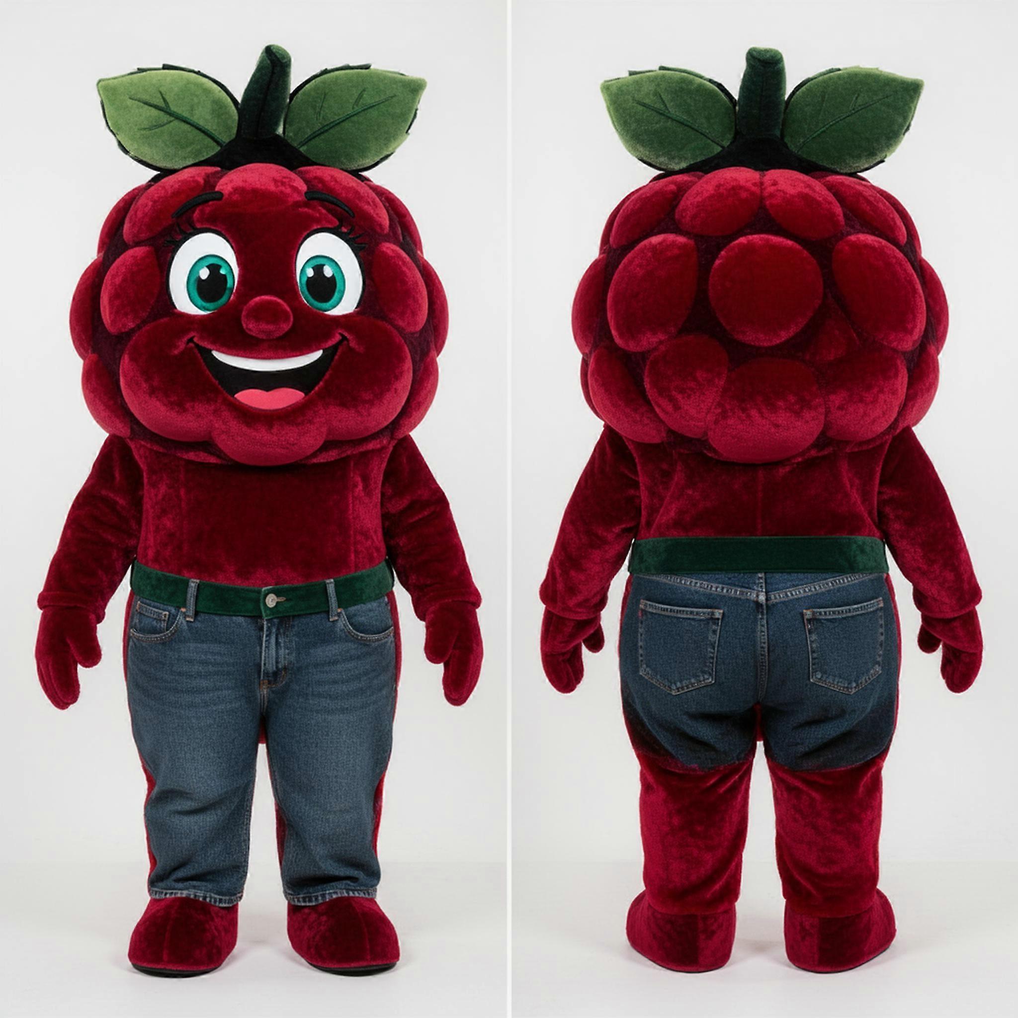 MASTICOT Crimson Plush Raspberry Mascot