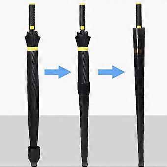 Compact Travel Umbrella with WindResistant 24Bone Frame, Automatic Long Handle for Two People