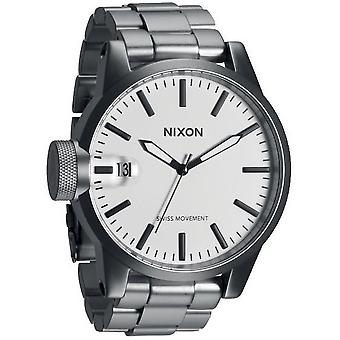 Nixon cronicle Sveitsin analoginen mies katsella A1981166 ruostumaton teräs ranne koru