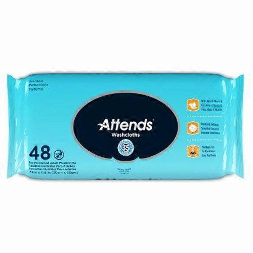 Attends Personal Wipe Aloe/Vitamin E Scented, 48 Count