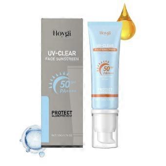 Sonnencreme für das Gesicht SPF 50, Feuchtigkeitsspendende Sonnenessenz für das Gesicht, Koreanische Lichtschutzfaktor 50+ PA++++ Kein Weißstich, feuchtigkeitsspendend, feuchtigkeitsspendend, UV-Schutz, Reisegröße
