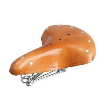 Soft Retro Bike Seat Made of Cowhide Saddles Retro Bicycle Seat Men Women Bike Saddle Comfort Cycling Bicycle Seat-brnv