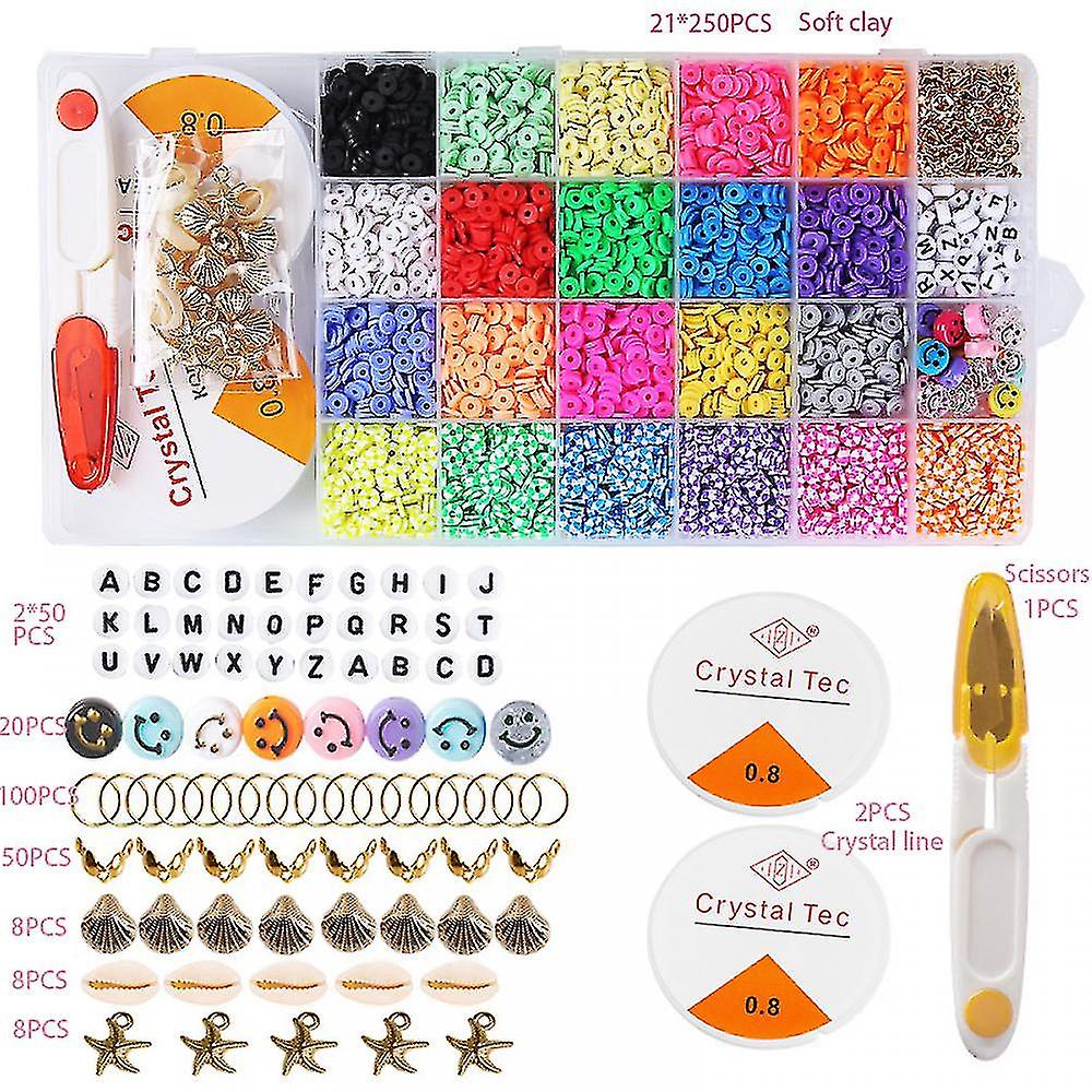 Diy Flat Beads For Bracelet 28 Kinds Of Flat Beads Set Bracelet Making Kit