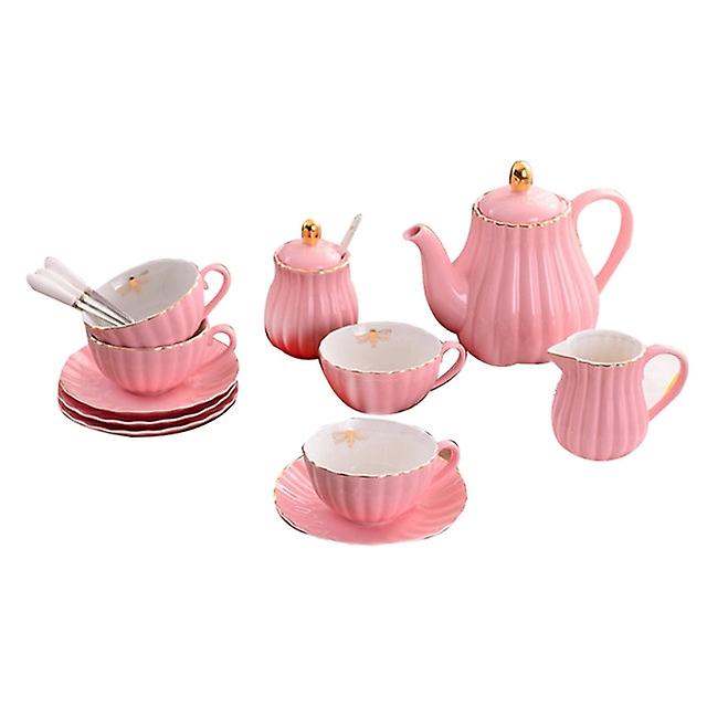 Royal Ceramic Teapot High-end Simple Ceramic Coffee Pot Set