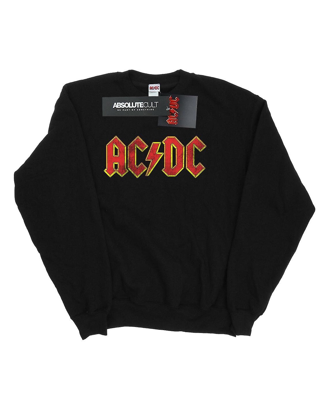 AC/DC Boys Distressed Red Logo Sweatshirt | Fruugo UK