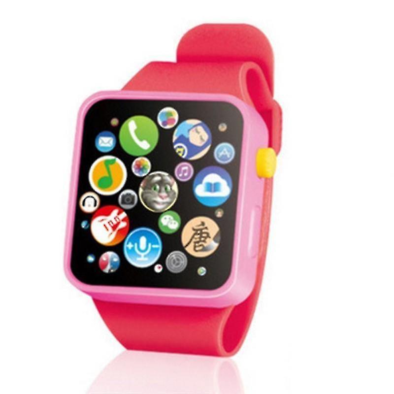 Red Early Education Toy Wrist Watch 3d Touch Screen Music Smart Teaching