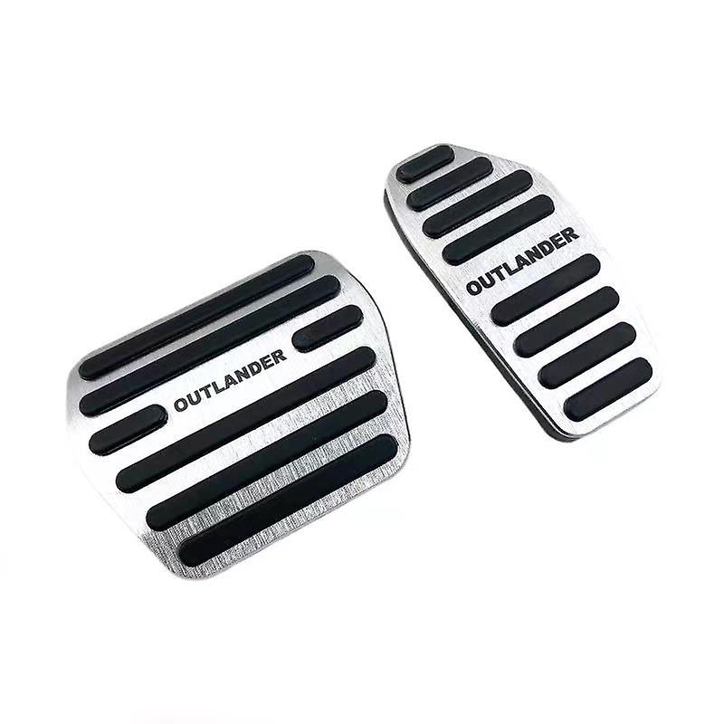 At Stainless Steel Car Foot Pedals For Mitsubishi Outlander Phev Gm 2022 Accelerator Gas Pedals Brake Pedal Cover Non-slip Pads
