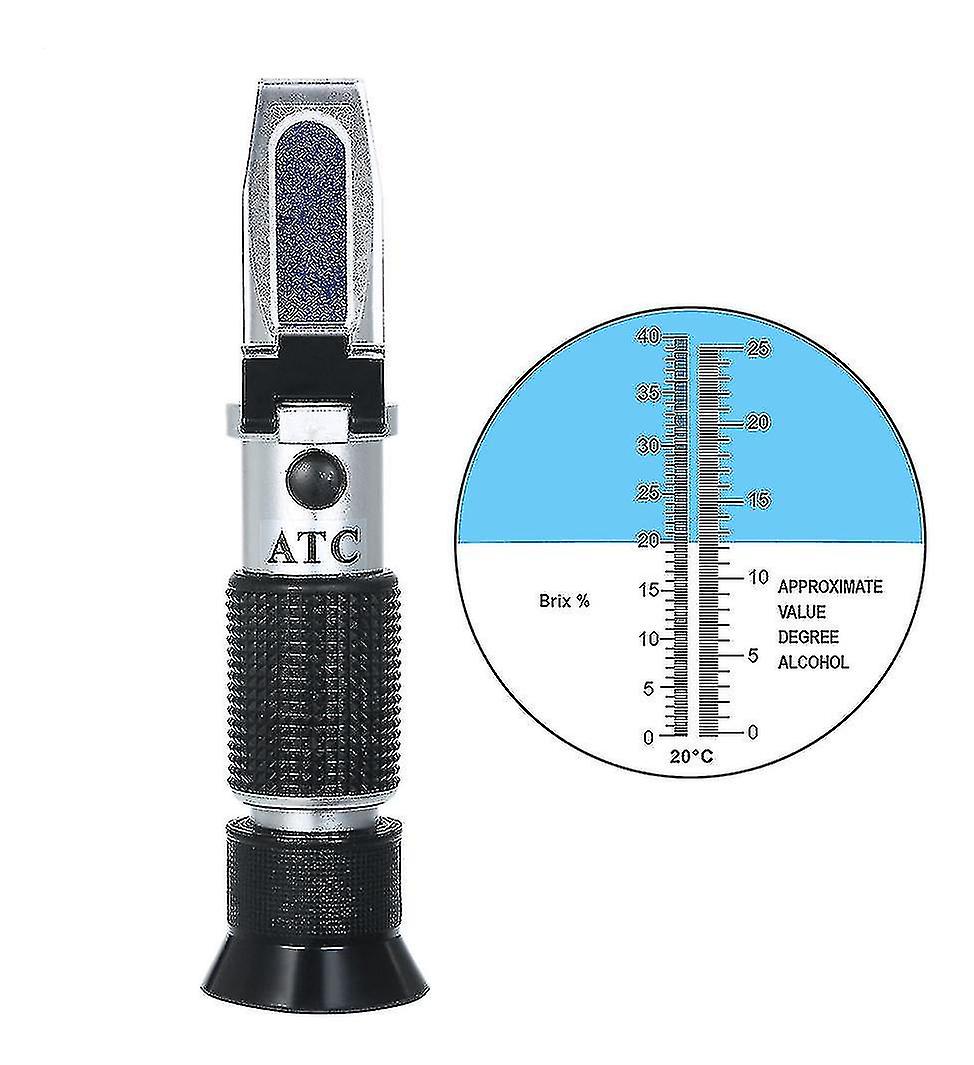 Refractometer Sugar Concentration Wine Alcohol,hand-held Refractometer, Refractometer Test, Fruit Sugar Meter, Sweetness Test, Sugar Content Meter 0-3