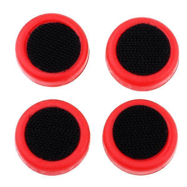 2x4pcs Replacement Slider Block for Skateboard Longboard Sliding Gloves Red