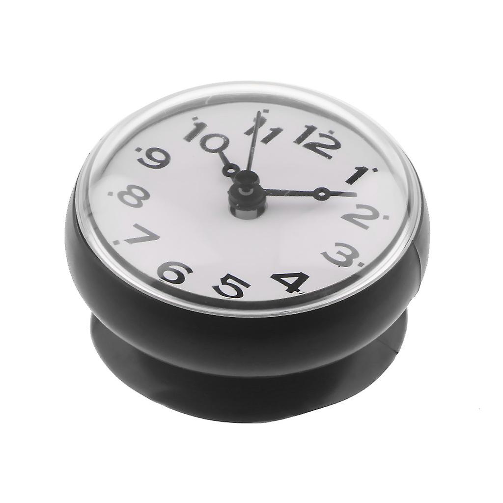 Silicone Waterproof Kitchen Bathroom Bath Shower Suction Cup Clock Black