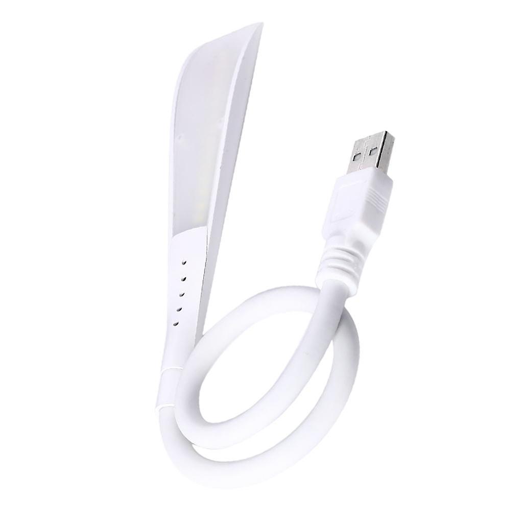 USB Reading Lamp Touch Switch LED Light for Keyboard Laptop PC white