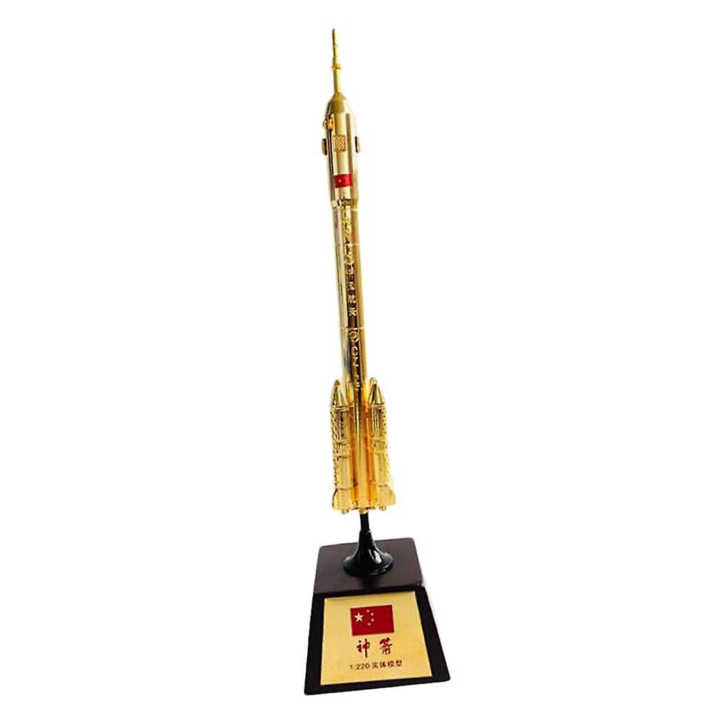 Diecast 1:220 Alloy Rocket Model Chinese Long March 2 CZ-2 Rocket Launch Toy