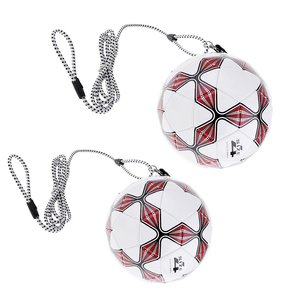 Soccer Ball Size 4 with High Elastic String Kids Teens Skill Training Aids