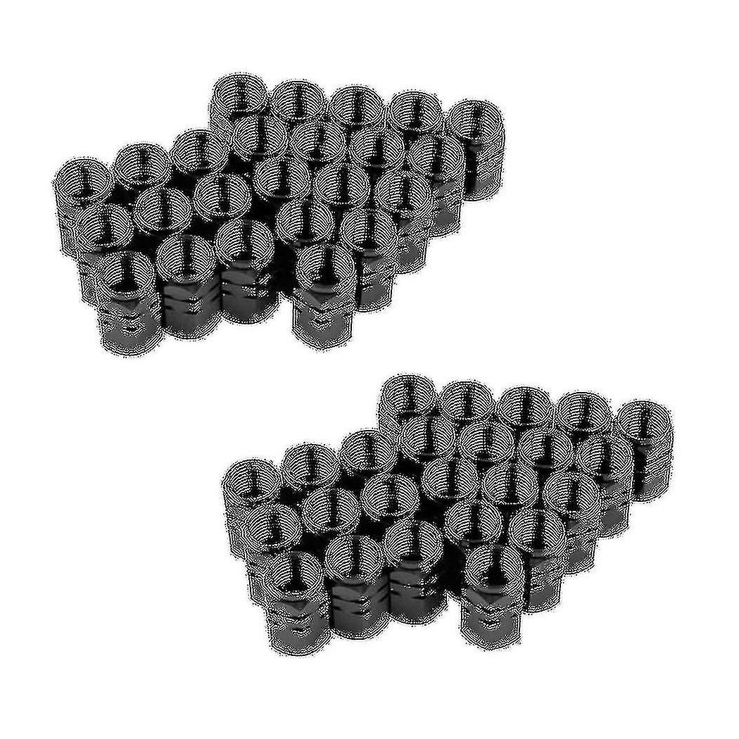 48pcs Valve Stem Caps Car Tyre Valve Stem Covers Caps, Black