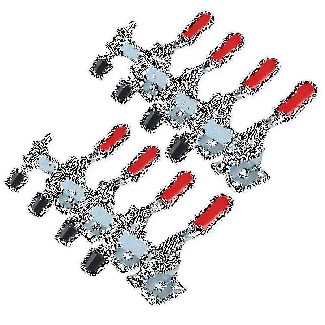 8pcs Hand Tool Toggle Clamp 201b Antislip Red Horizontal Clamp 201-b Quick Release Tool