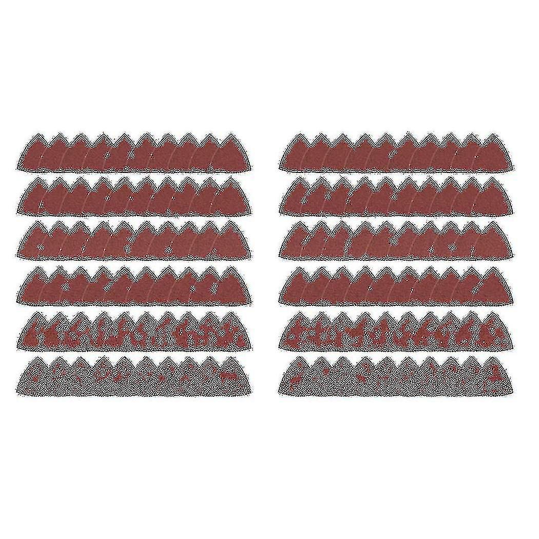 120pcs Triangular Hook And Loop Triangle-sandpaper, Fit 3-1/8 Inch Multi Tool, Assorted 40 60 80 10