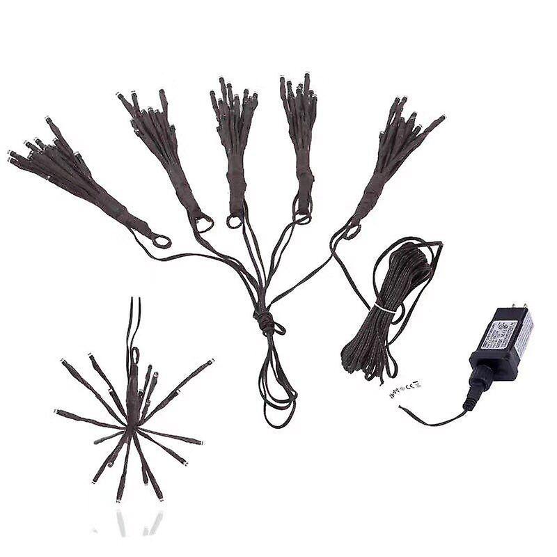 2M 100 Leds Warm White Firecracker Fairy String Lights For Christmas, Patio, Party - Eu/us Plug
