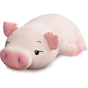 Pig Plush Pillow Big Nose Piggy Stuffed Toy Piggy Stuffed Animals Adorable Pig Plush Doll Toy Gifts For Kids Birthday (cream White,15.74in)