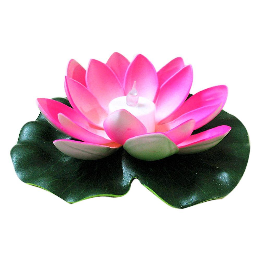 ZHOUBA Artificial Lotus Flower LED Light Swimming Pool Garden Pond Floating Floral Lamp
