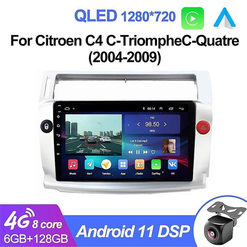 Car Radio Multimedia Player Android For Citroen C4 C-Triomphe C-Quatre 2004 - 2009 Auoraido Carplay