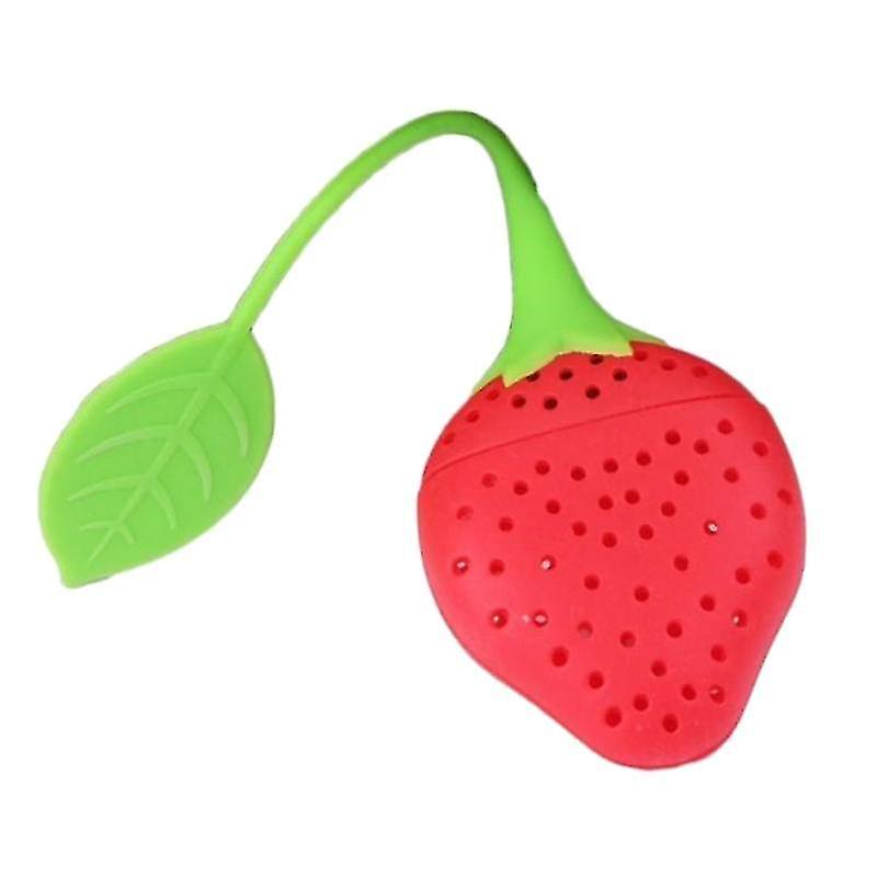Strawberry Shaped Silicone Tea Holder Strainer Filter Infuser Steeper Drink Tool