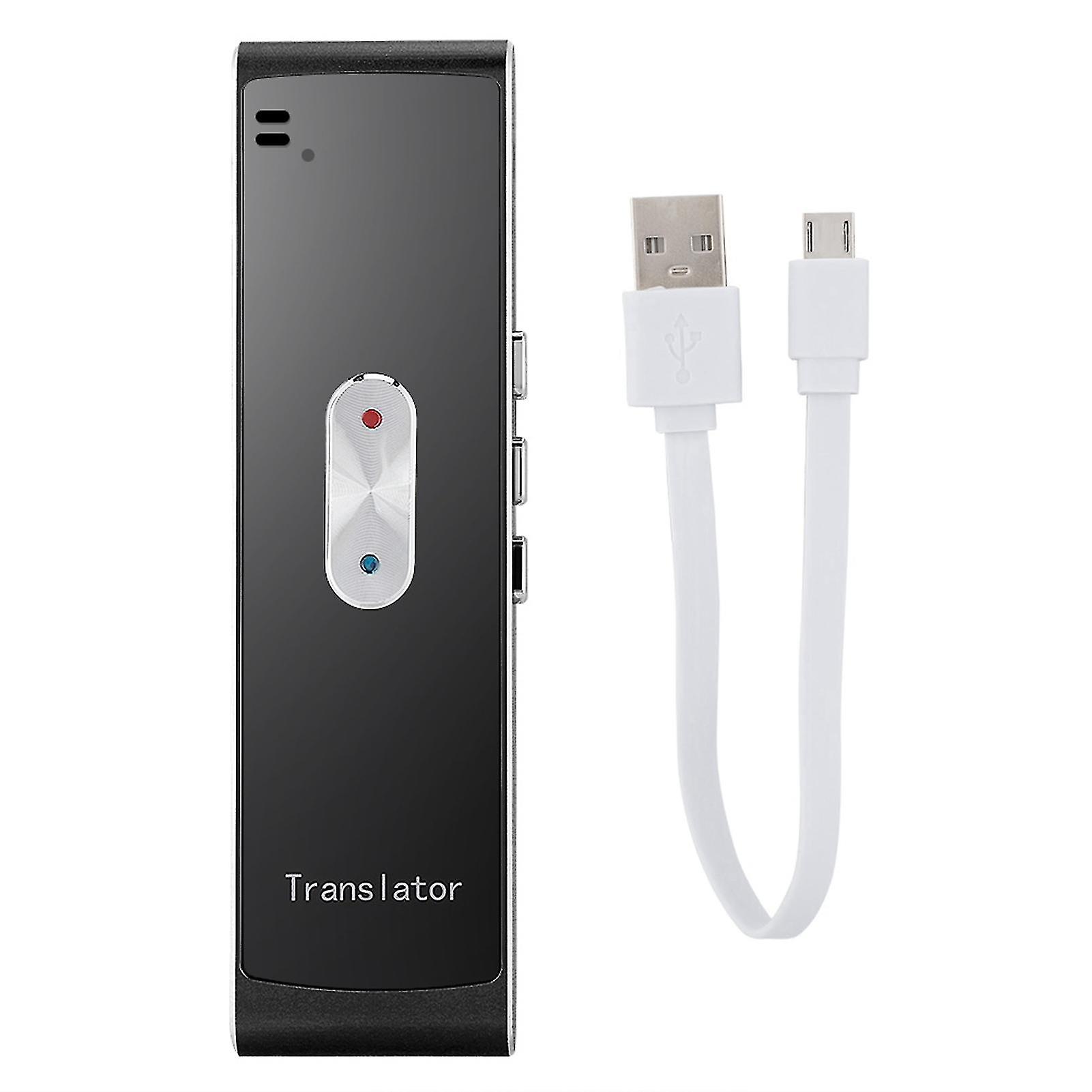 New T8S Intelligent Translator Multilanguage Two Way Real Time Interpretation Translator(Black