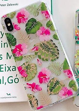 Mobile shell for iPhoneXR in beautiful floral pattern pink & gold