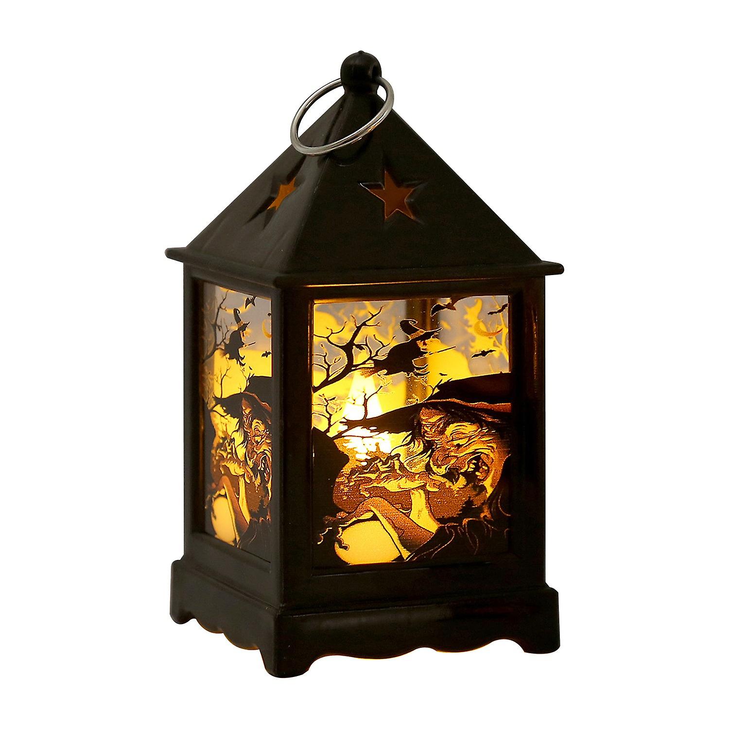 Halloween Atmosphere Light LED Candle Spooky Realistic Cool Design with Handle Decorations Halloween