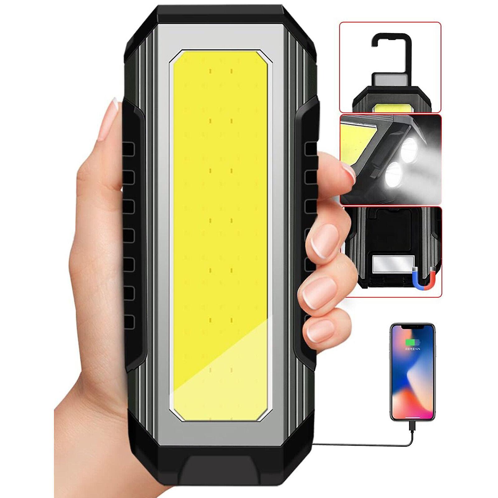 LED Rechargeable Work Light Magnetic Torch Flexible Inspection Lamp Cordless