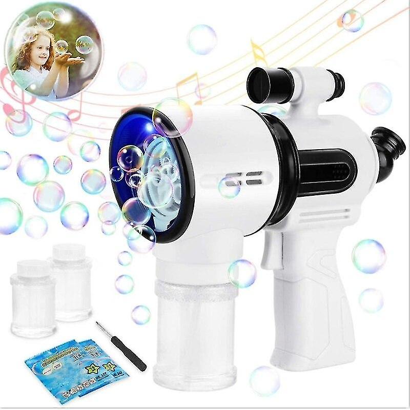 Bubble Blowing Toys Bubble Maker Simulation Sound Toy Ma Gic Bubble Blower Automatic Machine Bubbles Black