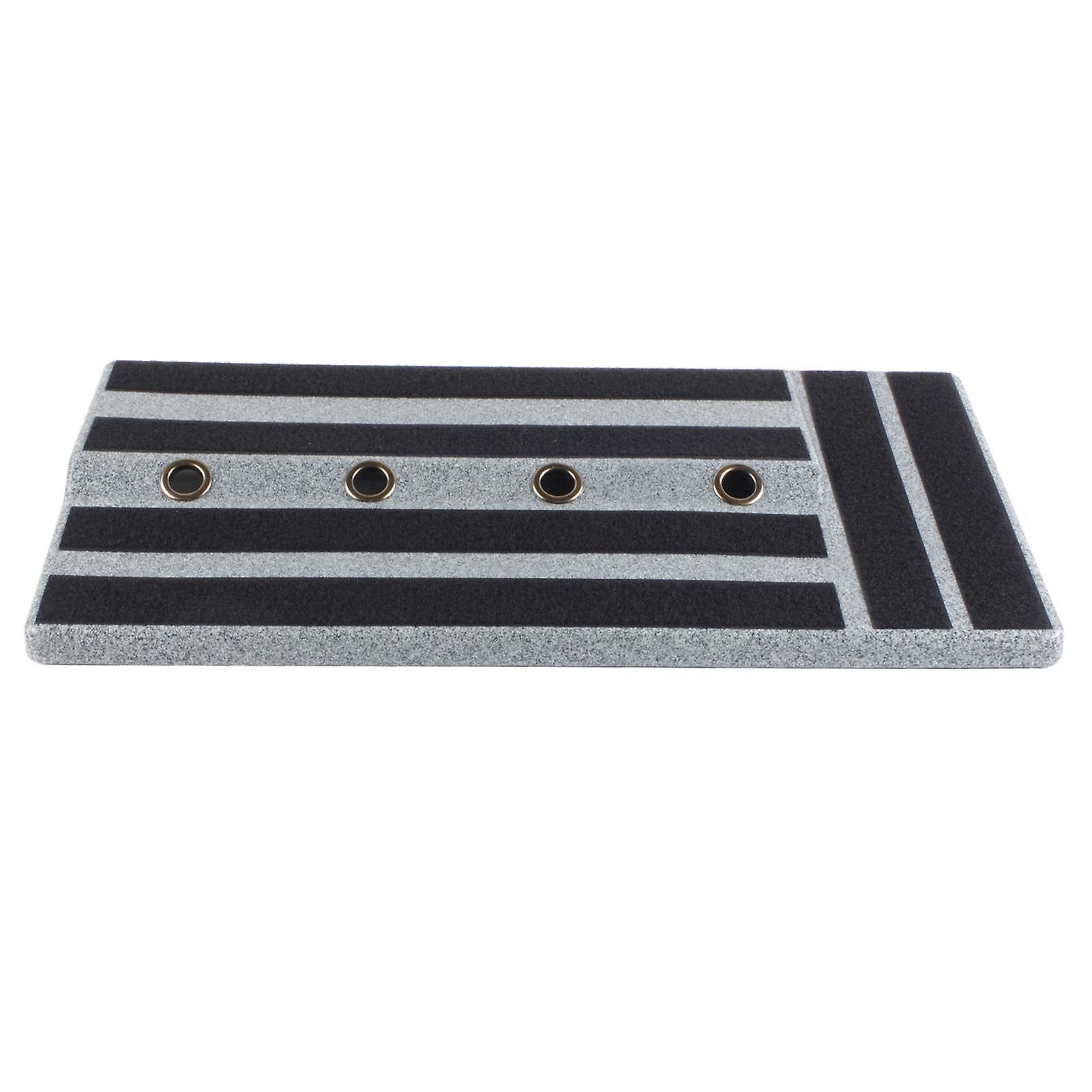 Guitar Effect Pedal Board PE Hook and Loop Fastener Instrument Accessory for Performance Black Marble Design