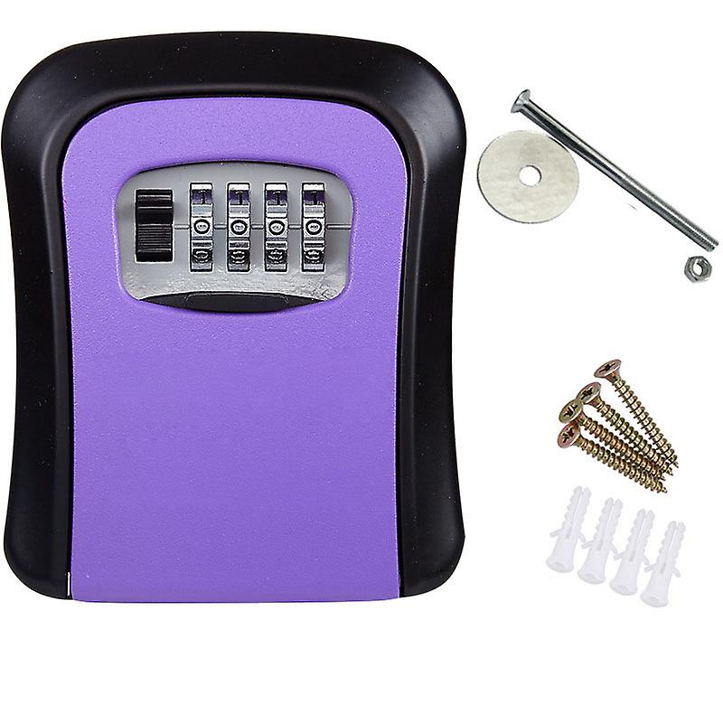 Wall Mounted 4-Digit Key Lock Box | Durable, Multifunctional, Aluminum Security Solution