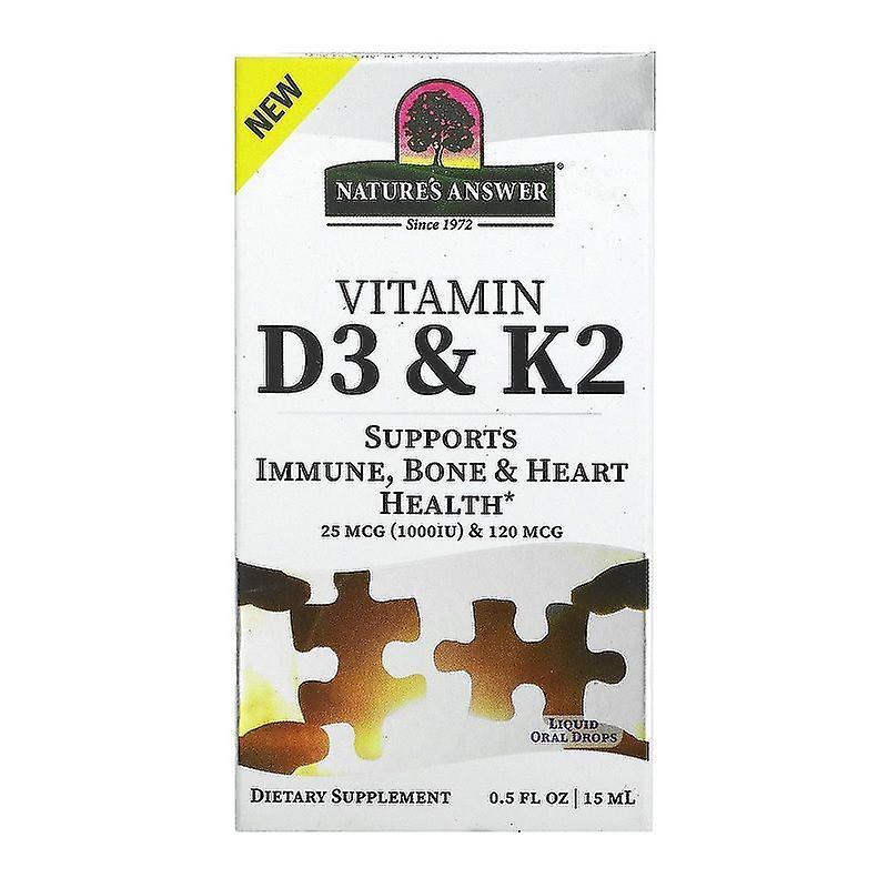 Nature's Answer Vitamin D3 & K2 Drops 15ml 1602