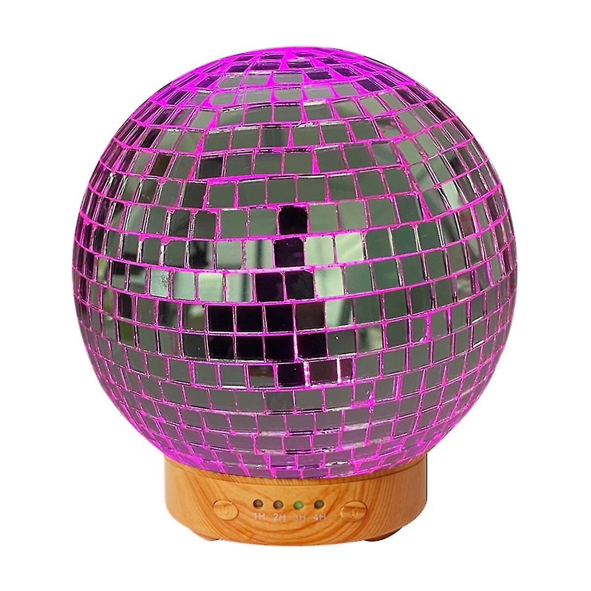 Disco Ball Diffuser Rotatable With 7 Color Mood Light - Disco Ball Decor Multi- Disco Diffuser, Eu Plug