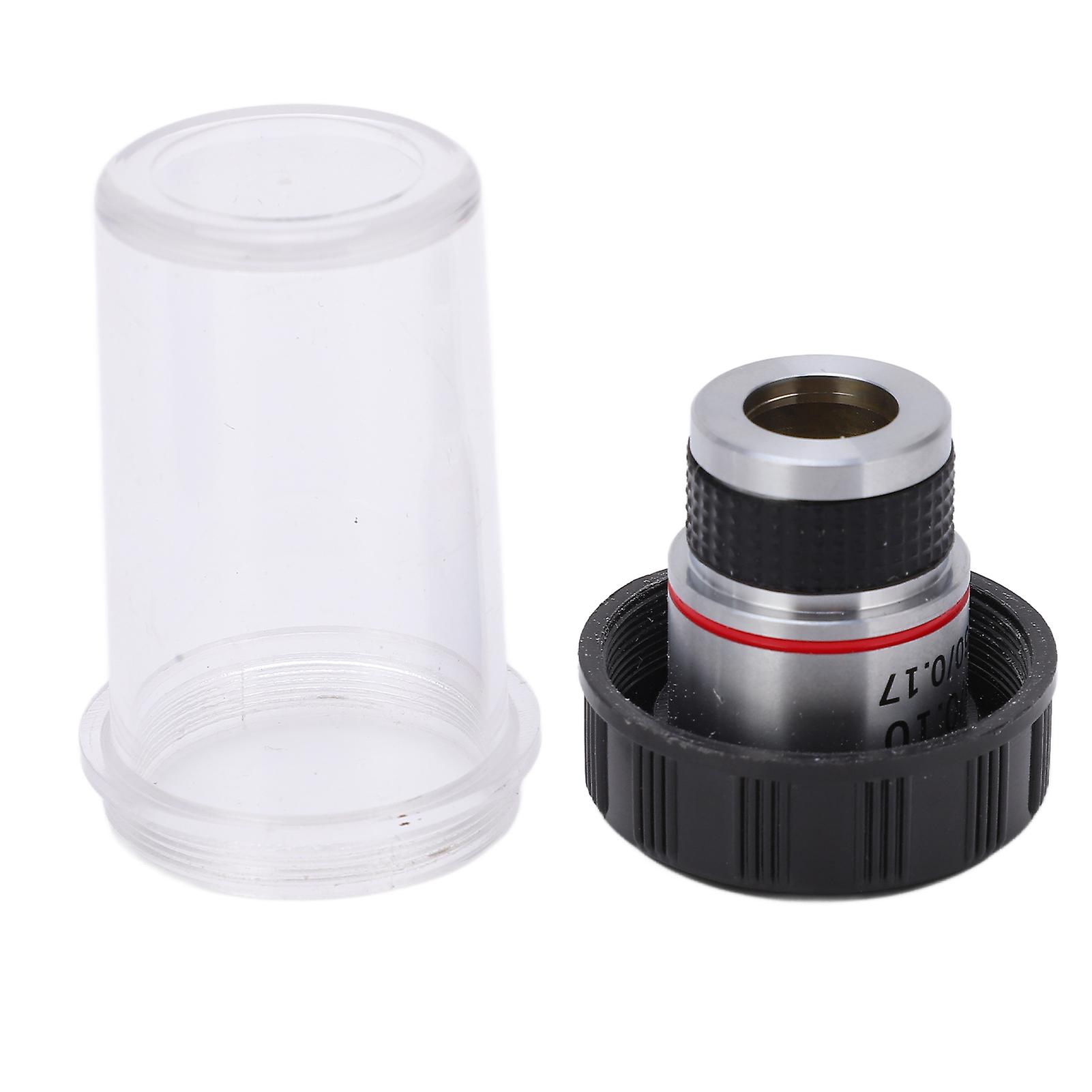 185 Achromatic 4/0.10 Biological Microscope Objective Lens 20mm Clear