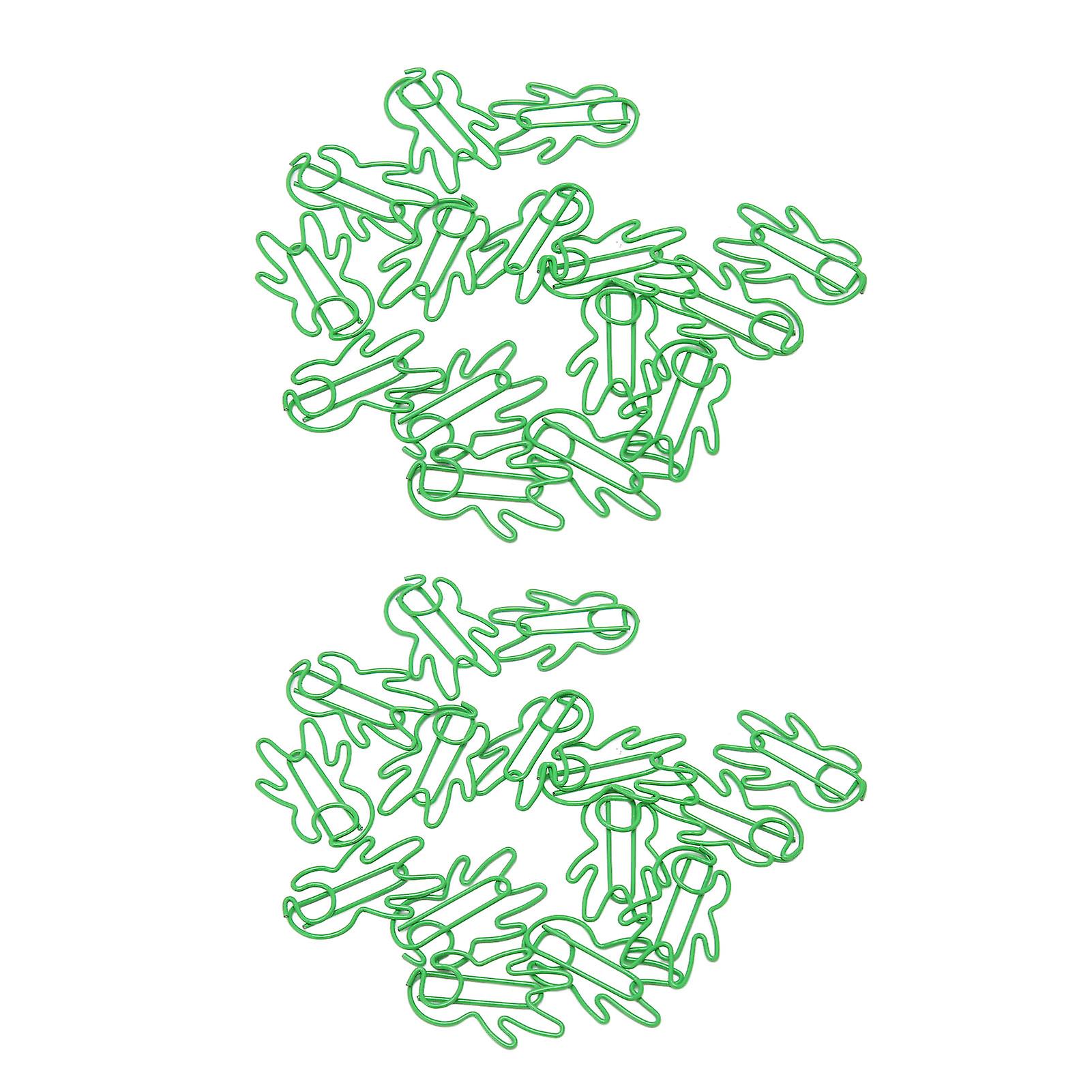 30Pcs Paper Clip Antislip Human Shaped Portable Multipurpose for Home School Office File Classification 