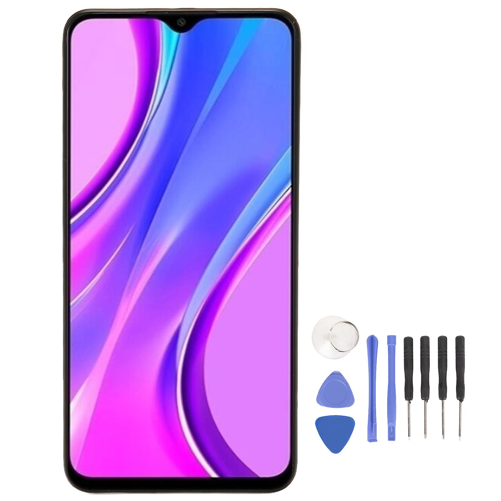 Redmi 9 6.53in LCD Screen Replacement with Tools: Touch Digitizer & Frame Included