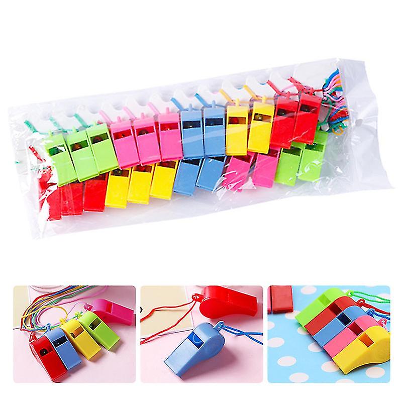 24pcs Whistle with Lanyard