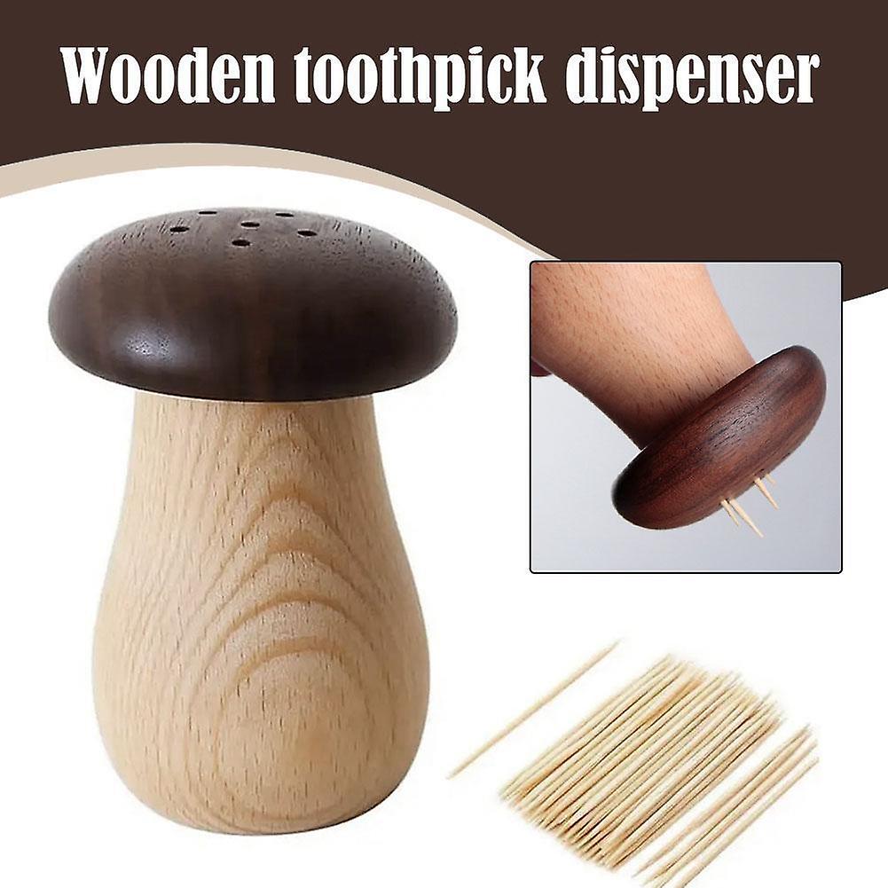 Distributeur de cure-dents en forme de champignon décoratif mignon
