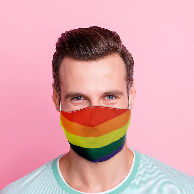 Rainbow Reusable Face Covering - Large X 1 Pack