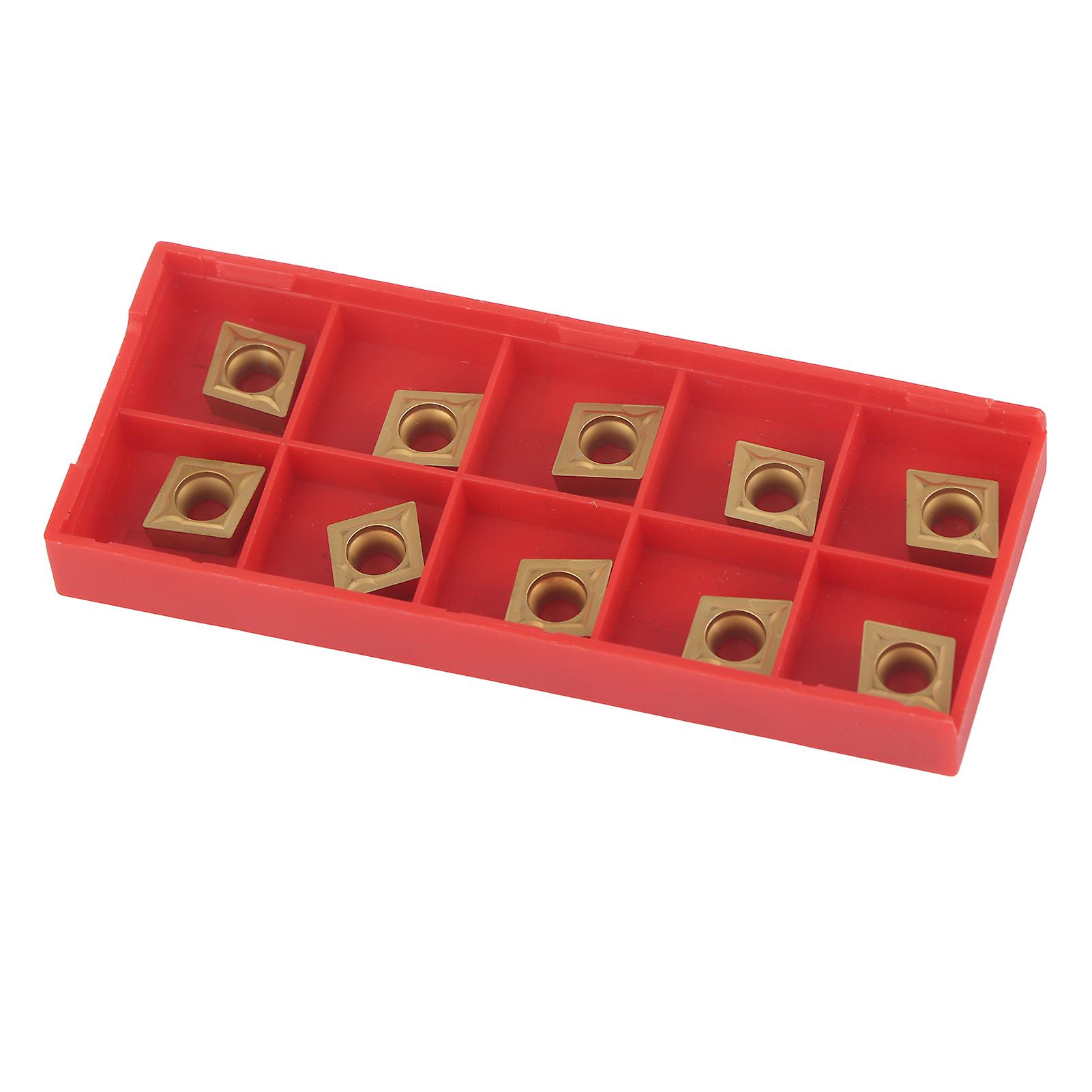 CNC Carbide Tip Inserts 10pcs CNC Carbide Tip Inserts Blade Cutter Lathe Lathe Machining Tool with Box