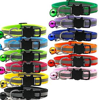12 Pcs Reflective Cat Collars Quick Release Safety Buckle With Adjustable 19-32cm (12 Colors)